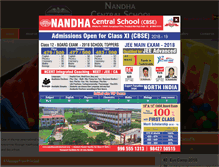 Tablet Screenshot of nandhacentralschool.org